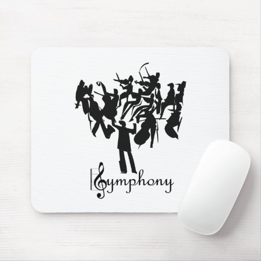 Tapis De Souris Orchestre SYMPHONIQUE dans un design stylisé (Avec souris)