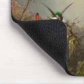 Tapis De Souris Orchidée avec deux colibris Heade (Coin)