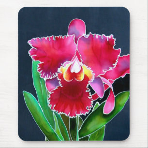 Tapis De Souris Orchidée rose simple