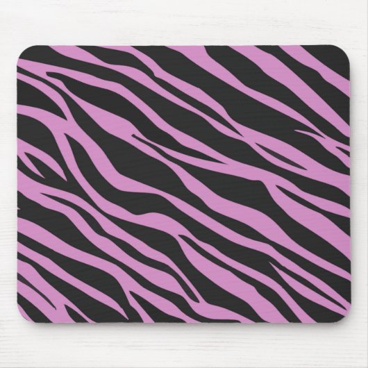 Tapis De Souris Orchidée rose Zèbre rayé (Devant)