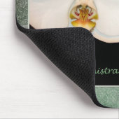 Tapis De Souris Orchidées administratives heureuses de blanc de (Coin)