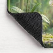 Tapis De Souris Orchidées blanches et bambou (Coin)