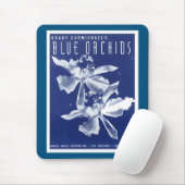 Tapis De Souris "Orchidées bleues" de Hoagy Carmichael (Avec souris)