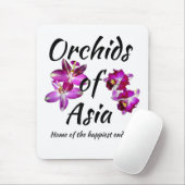 Tapis De Souris Orchidées d'Asie (Avec souris)