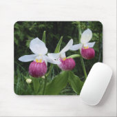 Tapis De Souris Orchidées de Mousepad-Dame pantoufle (Avec souris)