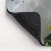 Tapis De Souris Orchidées de papillon blanc sur la bouche (Coin)