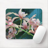 Tapis De Souris Orchidées rose Cymbidium Floral (Avec souris)