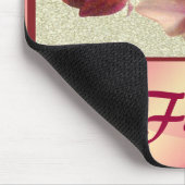 Tapis De Souris Orchidées roses Mousepad (changer de nom) (Coin)