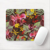 Tapis De Souris Orchidées rouges. (Avec souris)