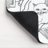 Tapis De Souris Ordinateur 💻 Chat 🐈 ⬛ (Coin)