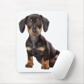 Tapis De Souris Ordinateur Mousepad de chiot de teckel d'amour (Avec souris)