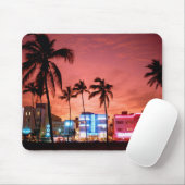Tapis De Souris Ordinateur Mousepad d'horizon de Miami Beach (Avec souris)
