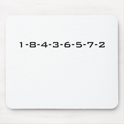 Tapis De Souris Ordre de mise à feu d'ordinateur monocarte (Devant)