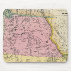 Tapis De Souris Oregon, Haute-Californie et Nouveau-Mexique