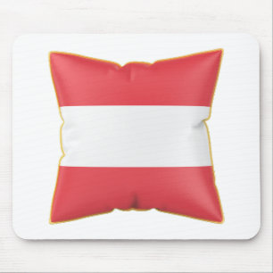 Tapis De Souris Oreiller avec le drapeau de l'Autriche