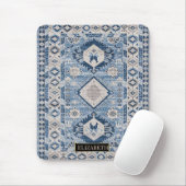Tapis De Souris Oriental Antique Bleu Kilim Rug (Avec souris)