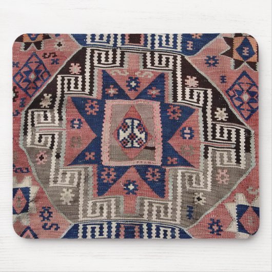 Tapis De Souris Oriental Antique Rouge Kilim Rug (Devant)