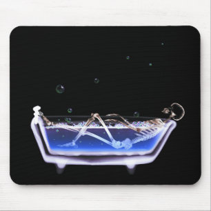 Tapis De Souris Original squelettique de baquet de temps de Bath