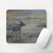 Tapis De Souris Orignal Majestueux (Avec souris)