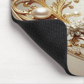 Tapis De Souris Ornate Gold Flourish Mousepad (Coin)