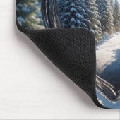 Tapis De Souris Ornement de coeur de Noël (Coin)