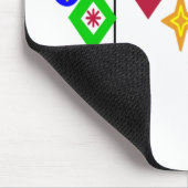 Tapis De Souris Ornements de Noël (Coin)