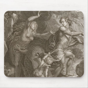 Tapis De Souris Orphée, Eurydice principal hors d'enfer, regarde