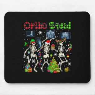 Tapis De Souris Ortho Squad Xmas Trois Père Noël Reindeer Elf X-ra