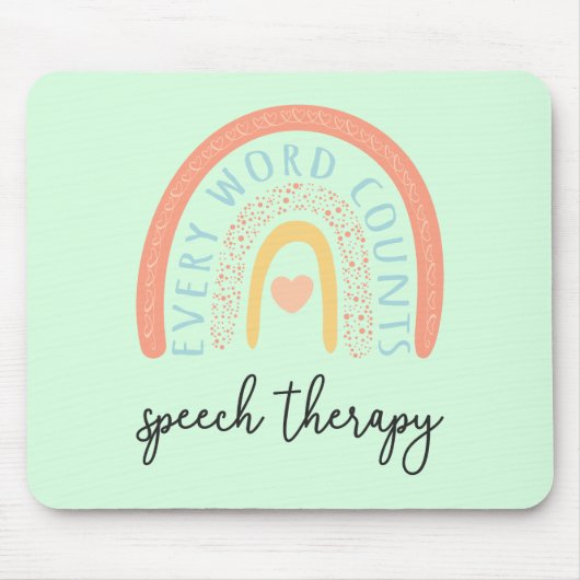 Tapis De Souris Orthophonie II - Chaque Mot Compte (Devant)
