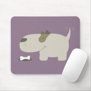 Tapis De Souris Os à chien de dessin animé mignon