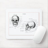 Tapis De Souris Os du crâne humain (Avec souris)