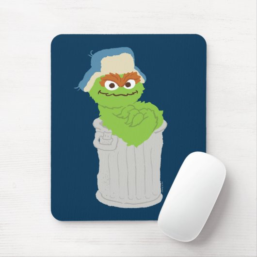 Tapis De Souris Oscar the Grouch Trash Can Lean (Avec souris)