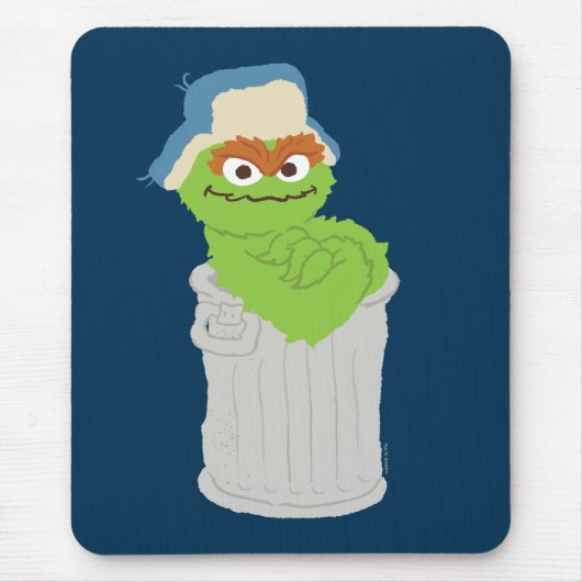 Tapis De Souris Oscar the Grouch Trash Can Lean (Devant)
