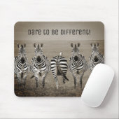 Tapis De Souris Osez être différent ! Zebra Mouse Pad (Avec souris)