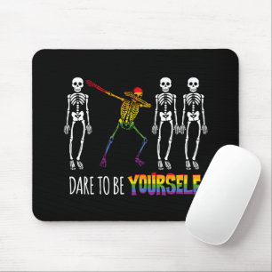 Tapis De Souris Osez Être Vous-Même Halloween Dabbing Squelette