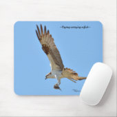 Tapis De Souris Osprey transportant du poisson Mousepad (Avec souris)