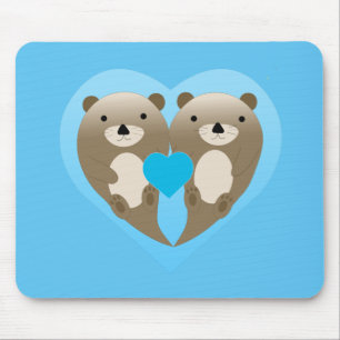 Tapis De Souris Otter Love