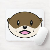 Tapis De Souris Otter souriant mignon (Avec souris)