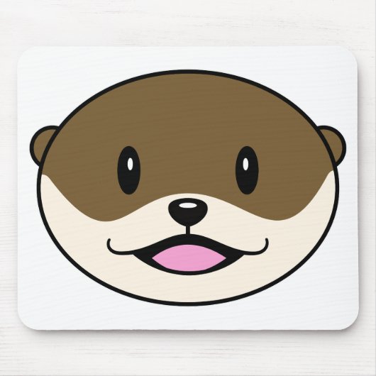 Tapis De Souris Otter souriant mignon (Devant)