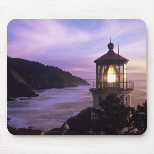 Tapis De Souris OU, côte de l'Oregon, phare de Heceta Head, sur (Devant)