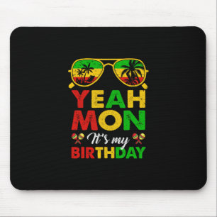 Tapis De Souris Ouais Mon Jamaïcain Jamaïque Fête d'anniversaire F