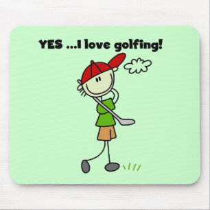 Tapis De Souris OUI J'aime les T-shirts de golf et les cadeaux