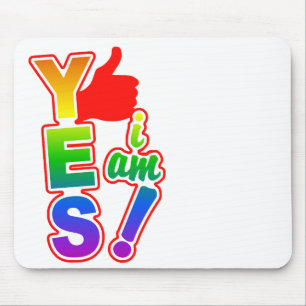 Tapis De Souris OUI JE SUIS mousepad, personnaliser