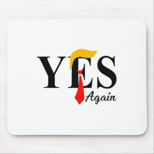 Tapis De Souris Oui, votez à nouveau Trump Orange Hair 4 juillet