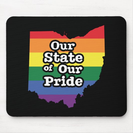 Tapis De Souris Our State of Our Pride Ohio (Devant)