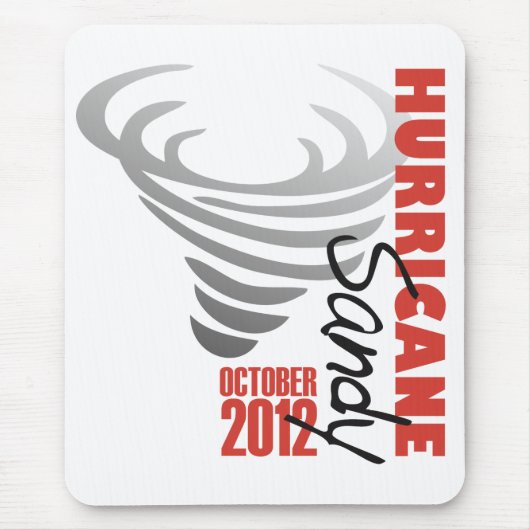 Tapis De Souris Ouragan Sandy 2012 (Devant)