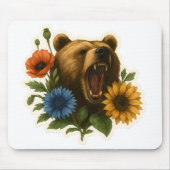 Tapis De Souris Ours aux fleurs (Devant)