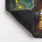 Tapis De Souris Ours Avec Les Lucioles En Jar (Coin)