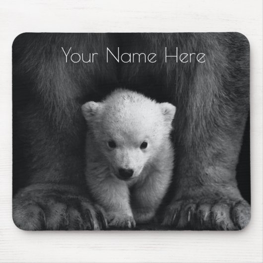 Tapis De Souris Ours bébé mignon faune (Devant)