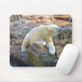 Tapis De Souris Ours blanc Mousepad (Avec souris)